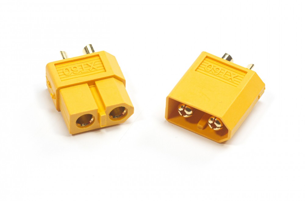 XT60 Connector Male-Female Pair, Yellow