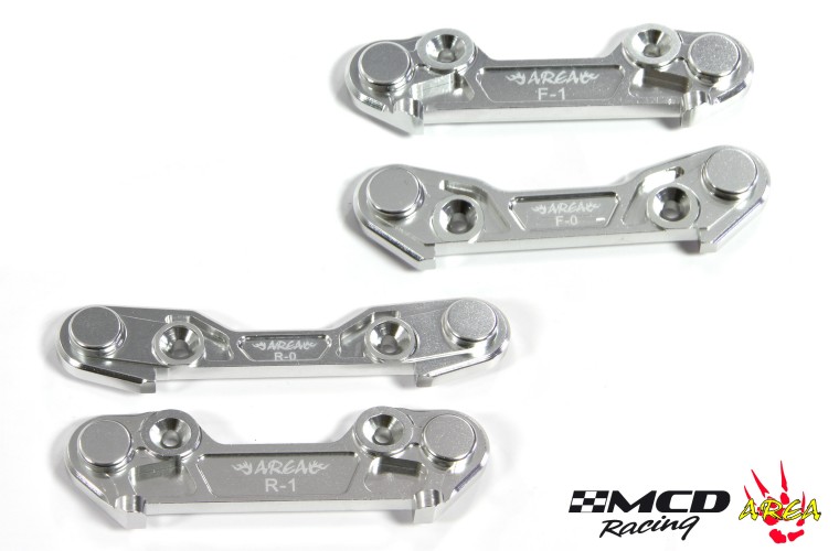 AREA-MCD-001/2 Aluminum hinge pin braces front and rear for MCD RR5/XS5